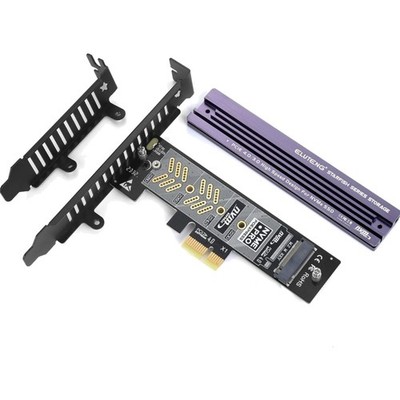 M.2 NVMe zu PCIe Adapter Karte PCIe 4.0/3.0 Aluminium Kühler SSD Erweiterung