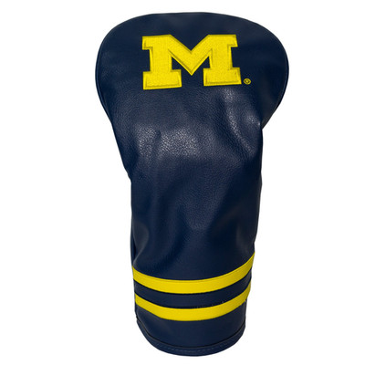 Team Golf Ncaa Michigan Wolverines Vintage Driver Head Cover Vintage Driver