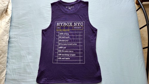 PUMA x Hyrox NYC "Menu" Limited Edition UNWORN Purple Muscle Tank Size M New