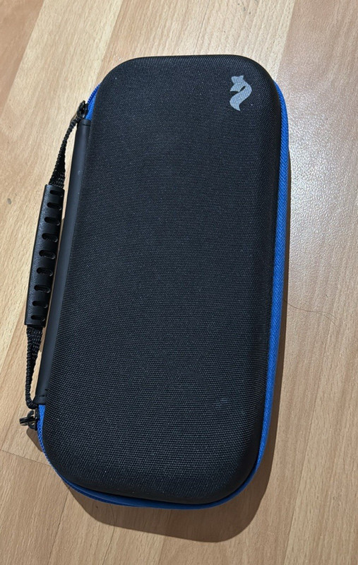Black & Blue Zipper Carrying Case for Nintendo Switch Console