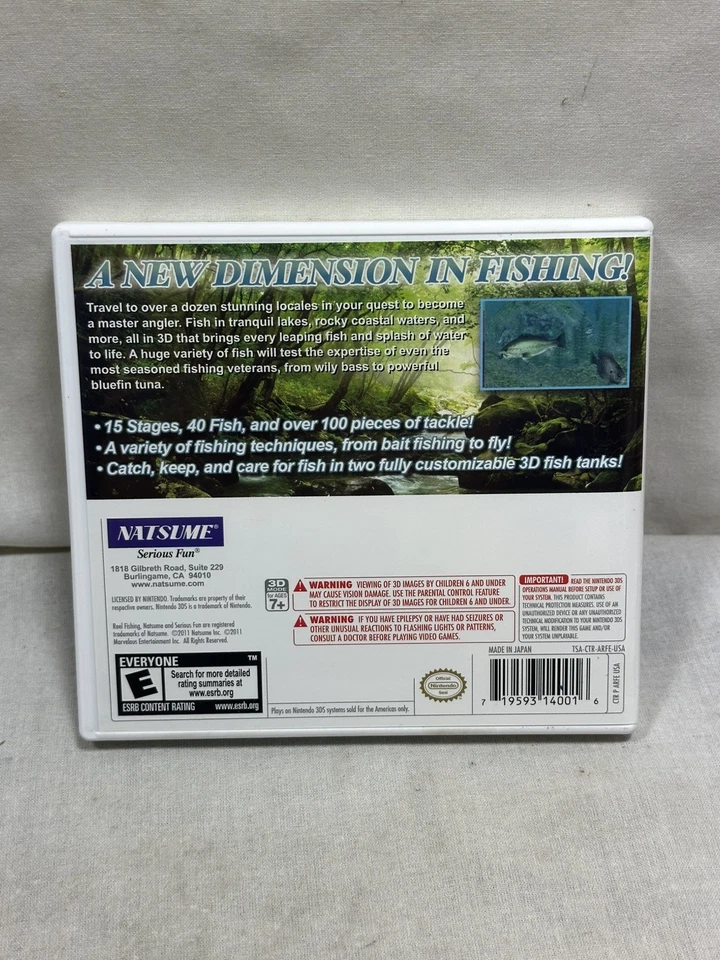 Reel Fishing Paradise 3D (Nintendo 3DS, 2011) - Complete and Tested - Image 3 of 4