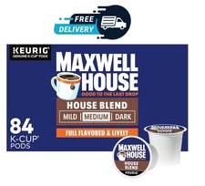 Maxwell House House Blend Medium Roast K-Cup Coffee Pods, 84 ct Box