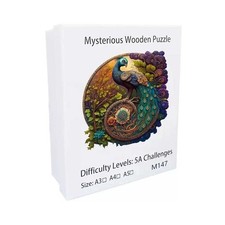 Pfauen-Rundpuzzle – Einzigartiger Spaß für Erwachsene und Familien