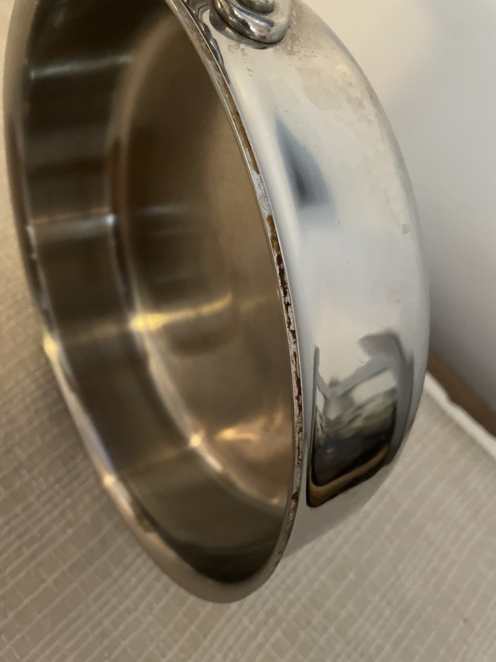 Pampered Chef Stainless Steel Frying Pan Cookware 10 Saute 10 In pampered-chef-stainless-steel-frying-pan-cookware-10-saute-10-in