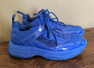 Calvin Klein Jeans Marvin Sneaker Athletic Shoes Nautical Blue Mens 11M