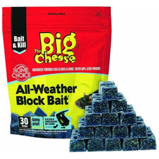 FAST KILL RAT AND MOUSE BAIT BLOCKS MICE KILLER POISON WEATHERPROOF KILLS 1 FEED