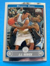 2007 JJ REDICK TOPPS CHROME ROOKIE CARD #198. rookie card picture