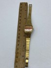 Women's Tissot Minimalistic Sunburst Dial Swiss Gold Plated Bracelet 22mm Watch — photo 6