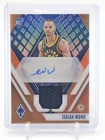 ISAIAH WONG 2023-24 PHOENIX RPA ROOKIE PATCH ORANGE AUTO /49 PACERS Q5908