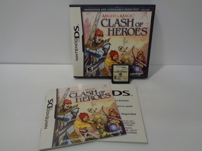 Might & Magic: Clash of Heroes (Nintendo DS, 2009) Complete w/ Box & Manual
