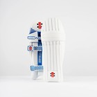 2026 Gray Nicolls Havoc 1.0 White Blue Batting Pads - Free P&P