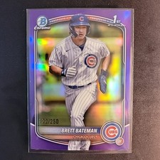 2025 Bowman Chrome - Prospects Brett Bateman, Brett Bateman #BCP-226 Purple...