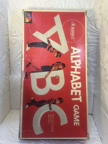 Selchow & Righter Vintage 1972 Scrabble Alphabet ABC Board Game Kids Learning - Picture 6 of 14