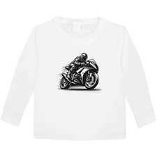 'Motorcycle Racer' Children's / Kid's Long Sleeve Cotton T-Shirts (KL058176)
