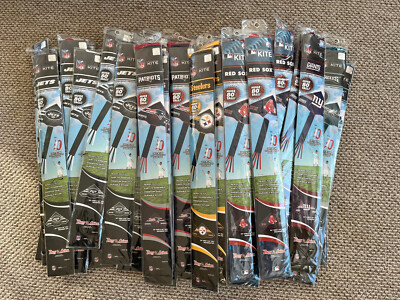 LOT OF 48 Party Animal MLB & NFL Kites with Long 52-inch Tail