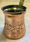 Copper! Turkish Coffee Pot Pourer Engraved Cezve Antique