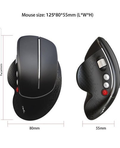 Ergonomic Mouse,Wireless Mouse 2.4G Adjustable DPI (1200/1800/2400/4800) - Picture 8 of 8