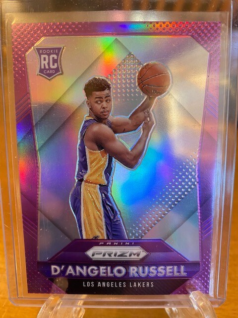 2015-16 Panini Prizm Purple Rookie D'Angelo Russell 3/99 #322