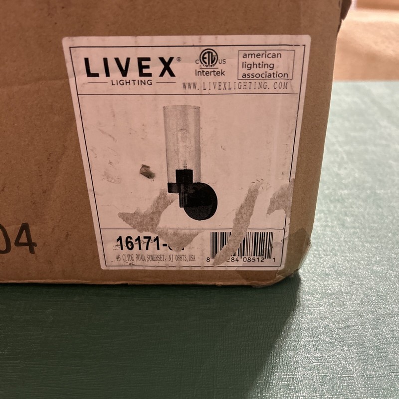 Livex Lighting 16171-04 Black Finish Only Opened To Make Sure In Box