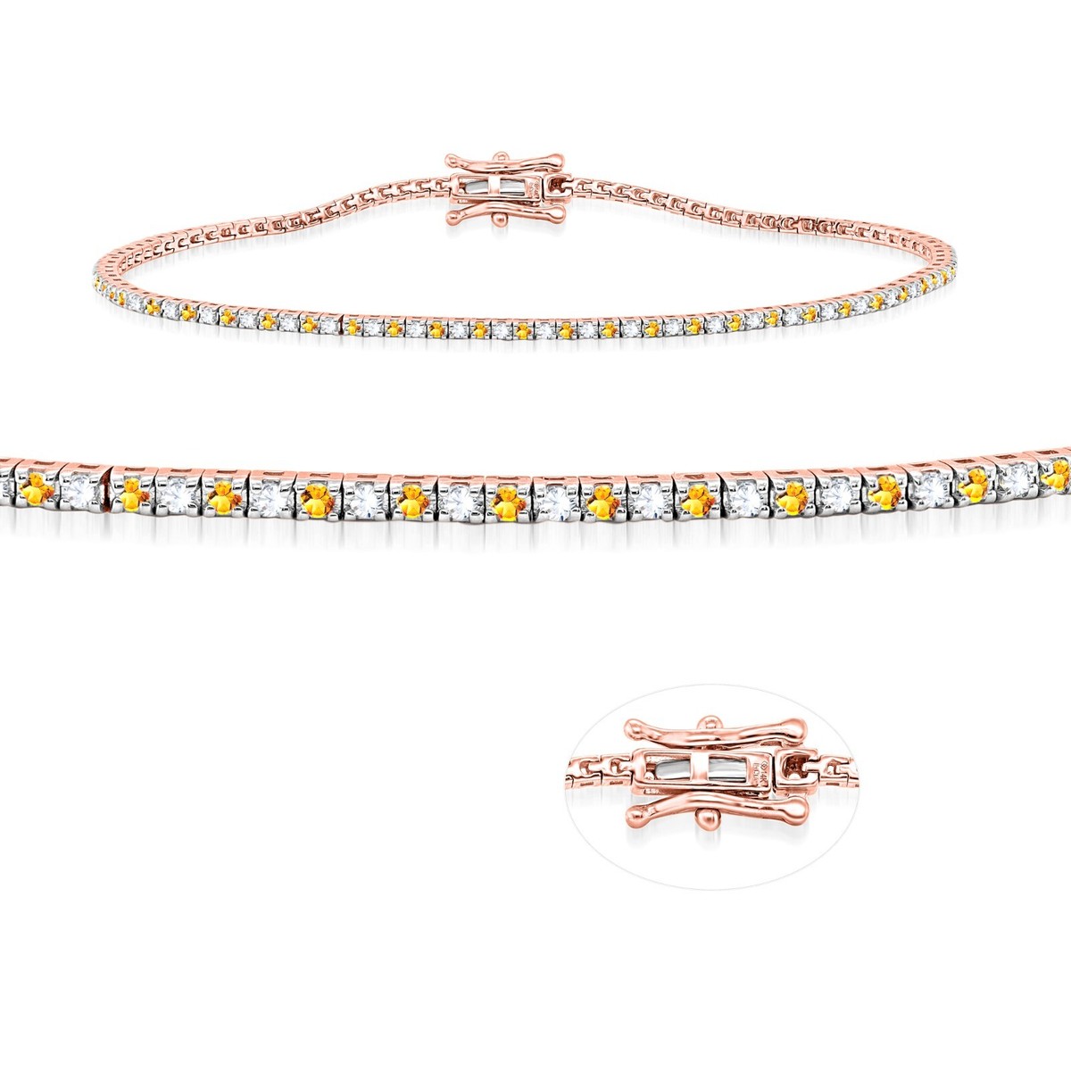 14k White Gold Lab Grown Diamond Y-design Tennis Style Bolo Necklace (1.058 CTW) 14k White Gold Lab Grown Diamond Y-design Tennis Style Bolo Necklace (1.058 CTW)