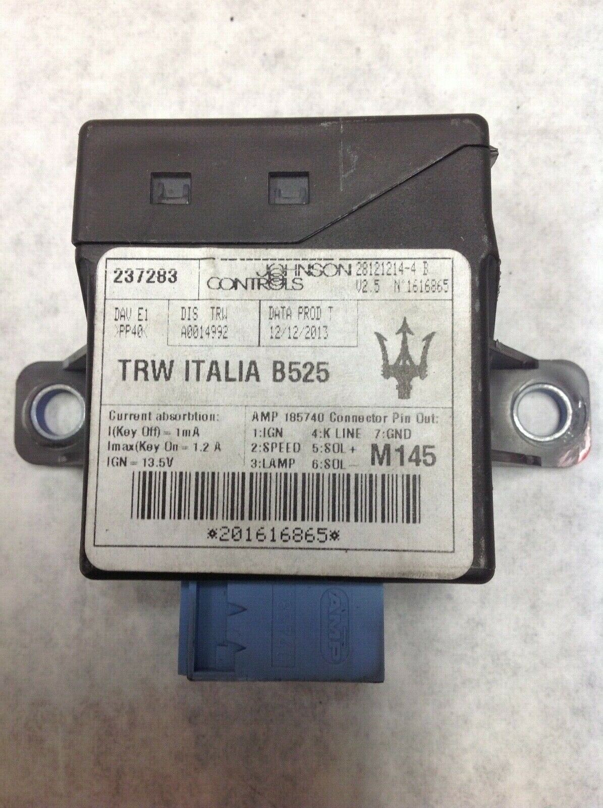 Maserati GranTurismo GranCabrio power steering chassis control module 237283