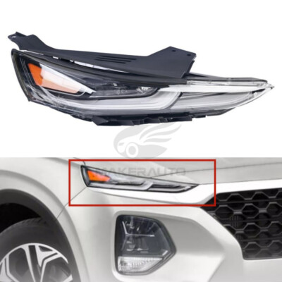 For 2019-2020 Santa Fe LED Daytime Running Light Lamp Passenger Right Side