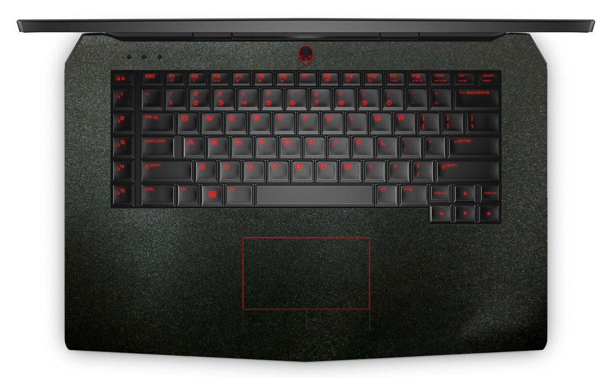 2-pack Palmrest Decal Sticker Skin for Dell alienware 15 2015/2016, m15 ...