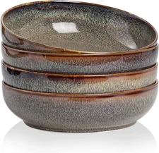 Pasta Bowls Set Serving Bowls 30 Oz Salad Bowls Set of 4 Large 8" Ceramic Bowls