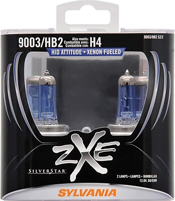 SYLVANIA 9003 (HB2, H4) SilverStar zXe High Performance Halogen Headlight Bulbs