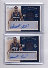 (2) JAMAAL FRANKLIN 2013-14 PANINI TIMELESS TREASURES JERSEY AUTO RC LOT