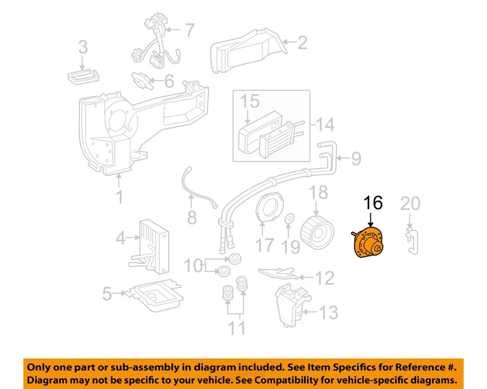 Used Rear HVAC Blower Motor fits: 2009 Ford E350 VAN rear Rear Grade A — 第 3/4 张图片