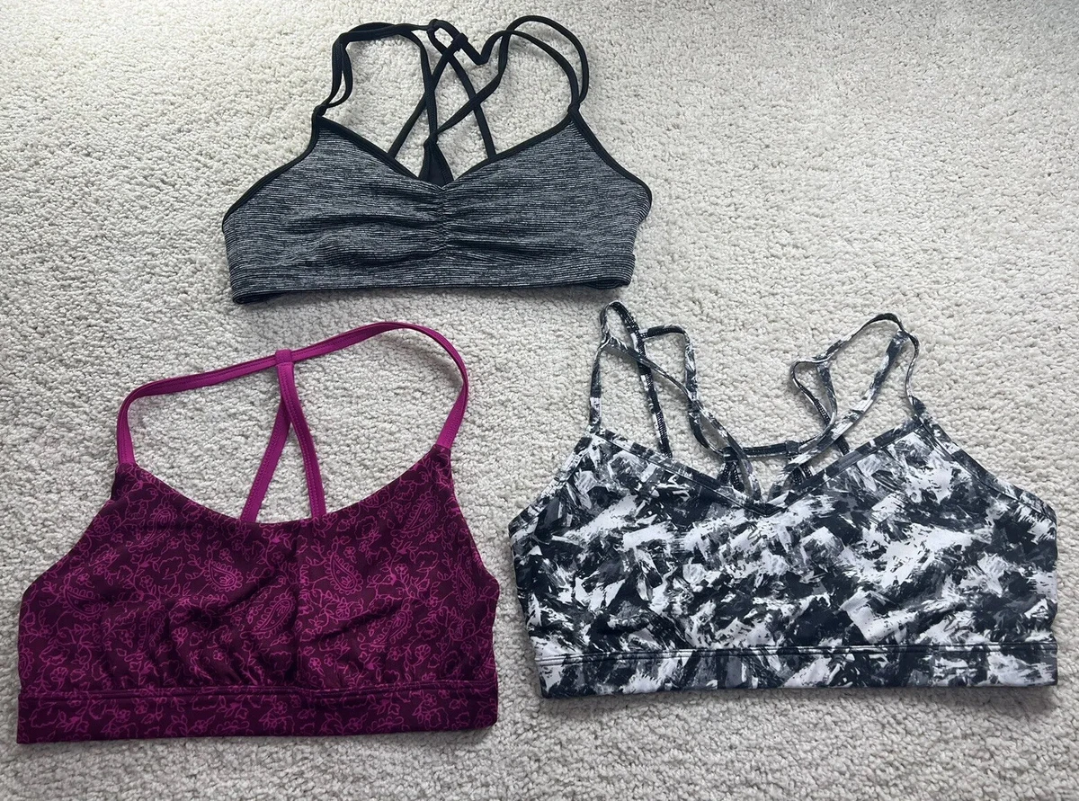 Women’s Gap Fit & Old Navy Active 3 Piece Lot Strappy Sports Bras Size Small