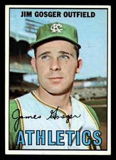 1967 Topps Jim Gosger #17 - Kansas City Athletics