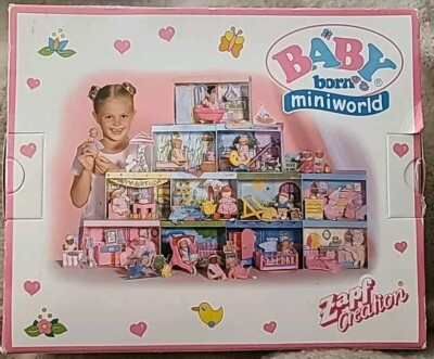 NOS Zapf Creations - BABY BORN MINI WORLD - PICNIC Set With Doll