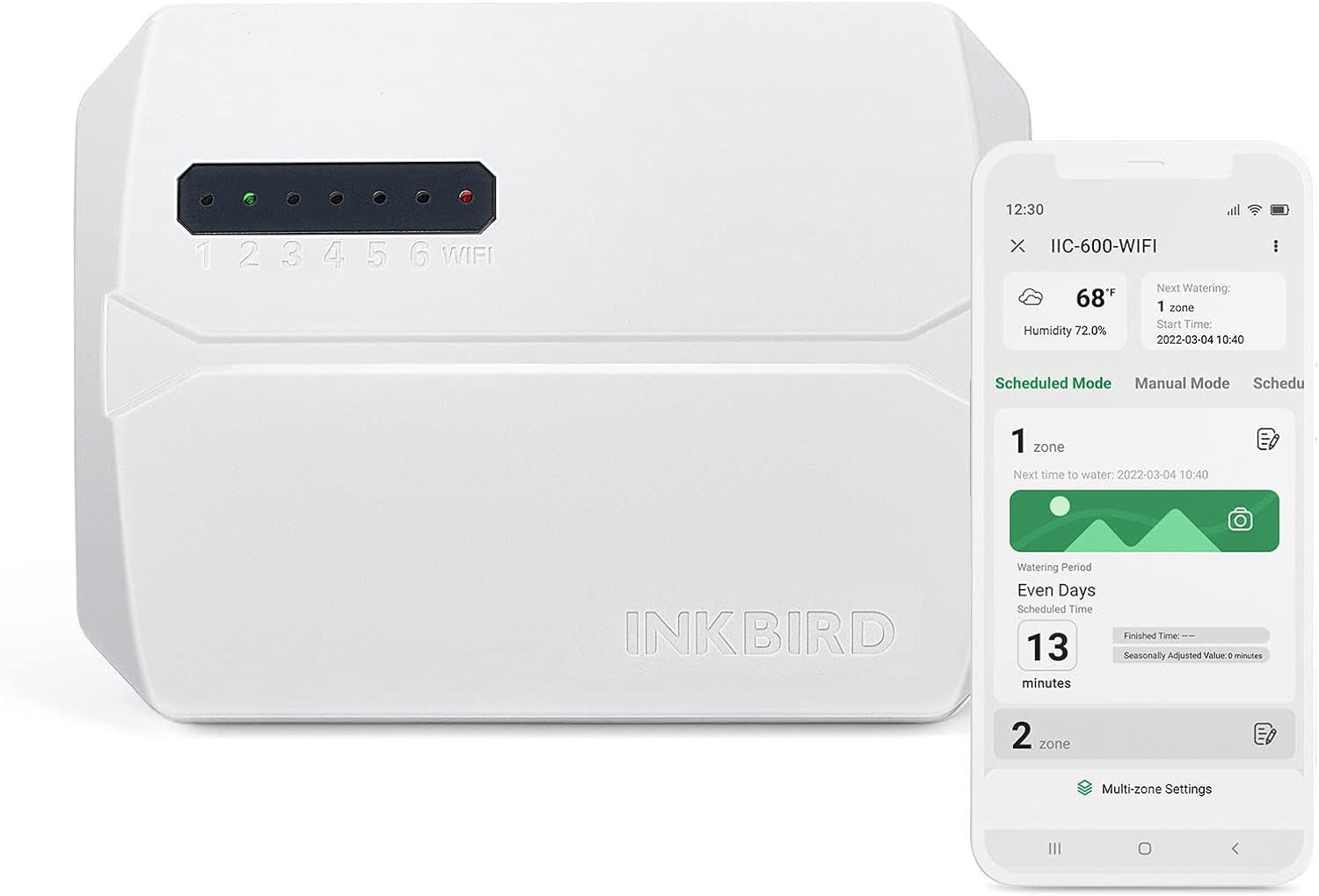 INKBIRD IIC-600 Centralina Irrigazione WiFi 6 Zone Professionale