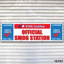Official Smog Station Check Banner Sign