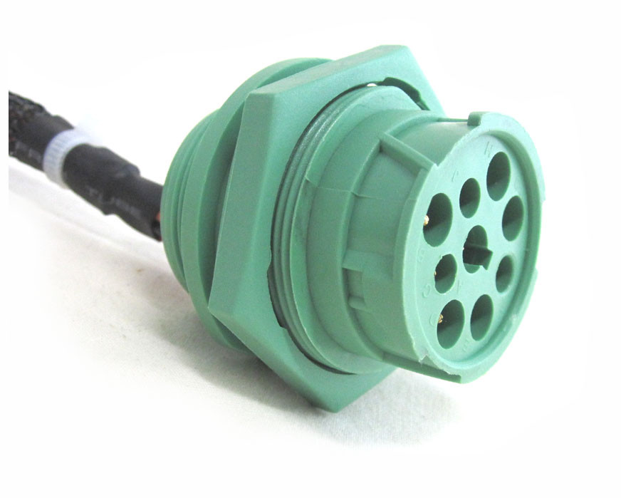 ＊ ご確認用 １８ ＊ Green 9 Pin Deutsch Type 2 J1939 Splitter Truck GPS Freightliner