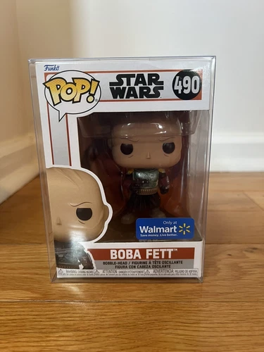 Funko Pop! Star Wars Boba Fett Unmasked #490 Walmart Exclusive Mandalorian