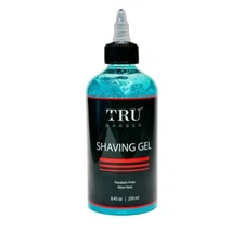 TRU BARBER Shaving Gel, Straight razor shave, Perfect edging and smooth shaving