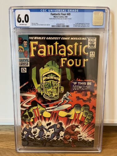 Fantastic Four 49 - CGC 6.0 OW Marvel Silver Age Key 1st Galactus - Picture 1 of 4