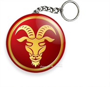 CAPRICORN ZODIAC HOROSCOPE LUCKY ASTRO SIGN HD KEYCHAIN KEY CHAIN RING GIFT IDEA