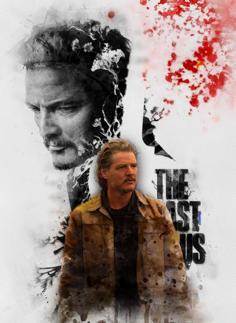 Pedro Pascal Joel Art Card Limited 8/10 John Rudolph Signed Last of Us RARE
