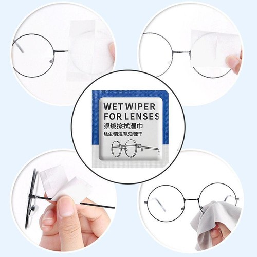 1x Wet Wipes Lens Cleaner Computer Glasses Optical Cleaning Wholesale Hot ζя - Picture 6 of 11