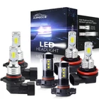 LED Headlight Fog Light Bulbs Combo For Chevy Silverado 1500 2500HD 2007-2015