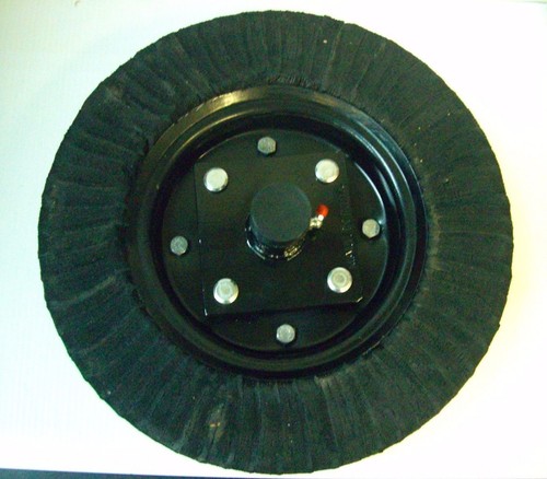 Tail Wheel Hub & Yoke Bush Hog 15" Wheel 4 Bolt Hub 1-1/4" Yoke 3/4" Hub Axle b - Picture 2 of 9