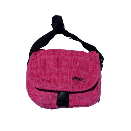 pink corduroy jansport crossbody bag Gem