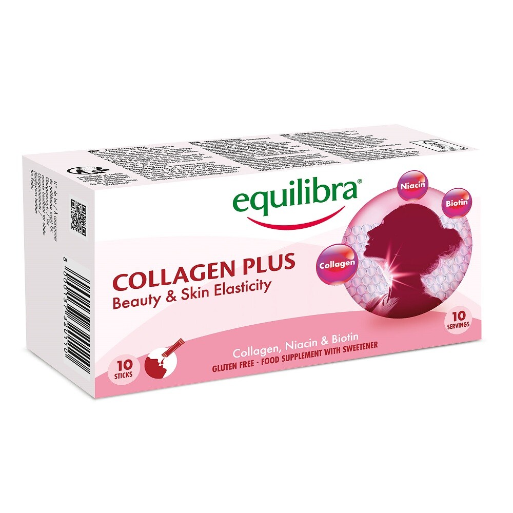8000137320110 Добавка Коллаген плюс диетическая 10 таблеток saszetek Equilibra 4290₽