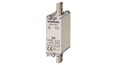 SIEMENS Sicherungseinsatz NH000 gG 40A 500 VAC / 250VDC 3NA3817 Messersicherung