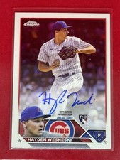 2023 Topps Chrome Rookie Auto! 🔥 Hayden Wesneski! 🔥 HOT! Cubs