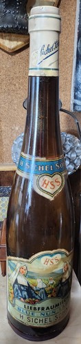 Antique Oversized Shop Display Advertising Bottle Early Blue Nun Wine Very Rare - Picture 3 of 8